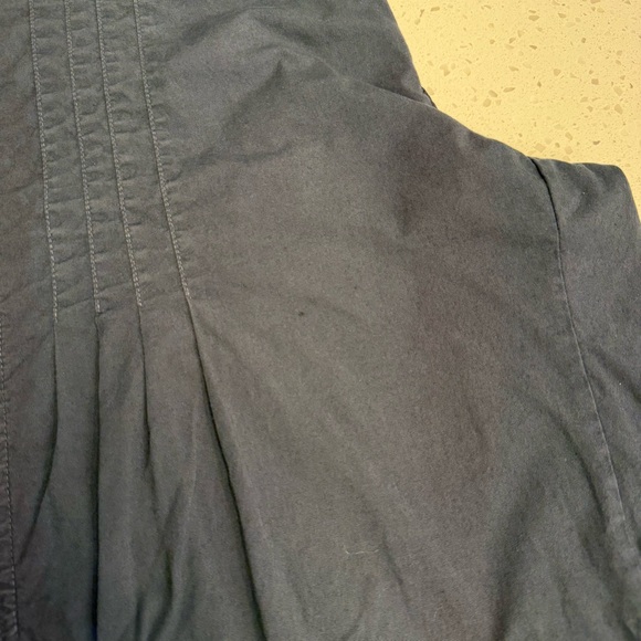 XCVI Rebecca Wide Leg Pants Cotton Stretch Navy Blue Womens Large - Picture 12 of 12